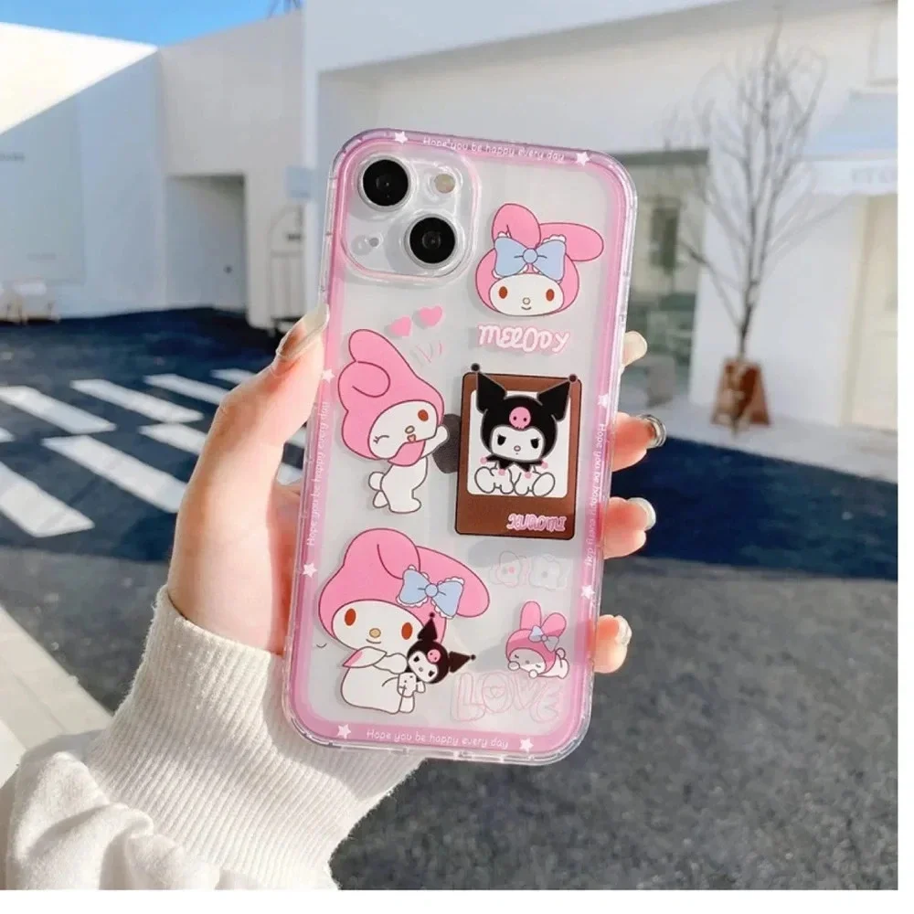 iPhone 14 Pro Max my melody and kuromi phone case set